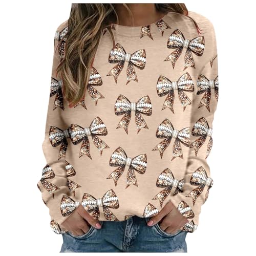 Sweatshirt femme kaki manches longues imprimé mode décontractée