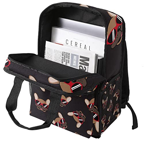 Sac à dos garçon bouledogue confortable et réglable au dos - 3