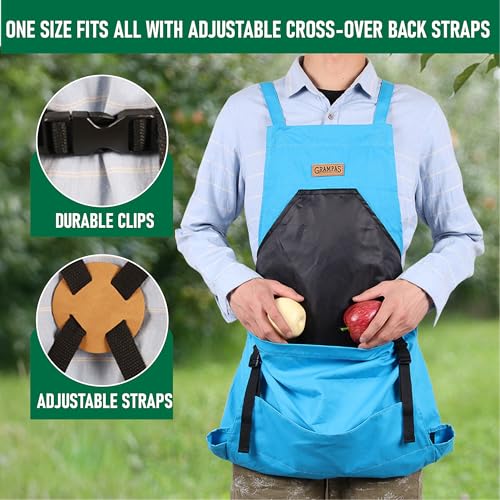 Grampa's Gardening Apron Cross Back Garden Apron with Large Pockets - image 6