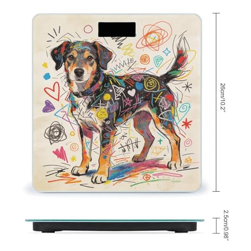 Báscula digital de baño con pantalla LED clara miniatura 2