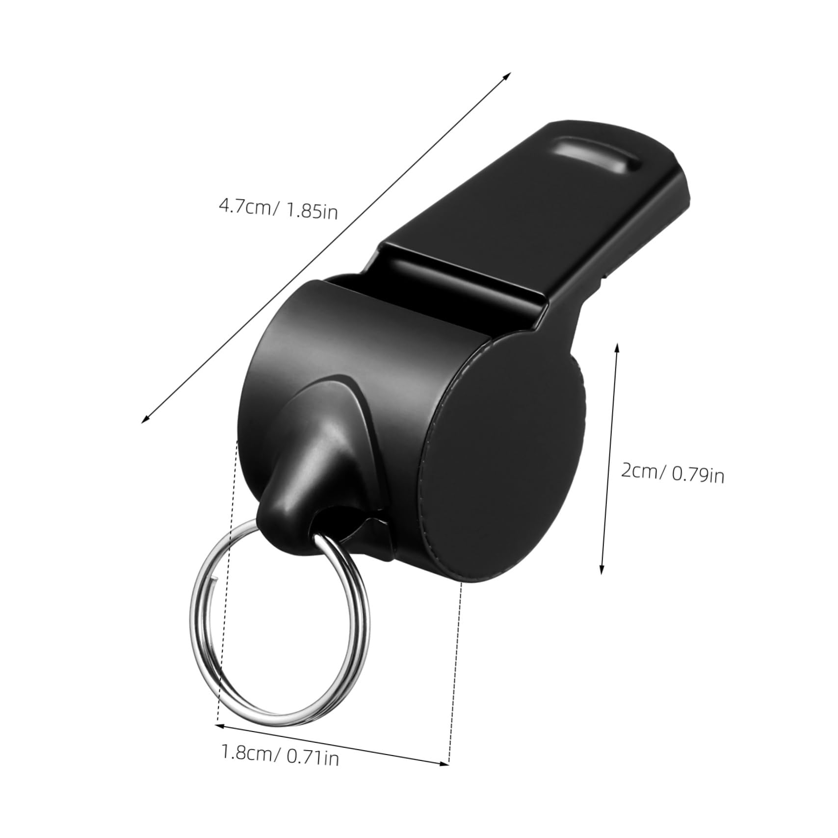 Mipcase 2pcs Stainless Steel Referee Whistles Whistles for Adults Lifeguard Teacher Safety Loud Outdoor Noisemakers