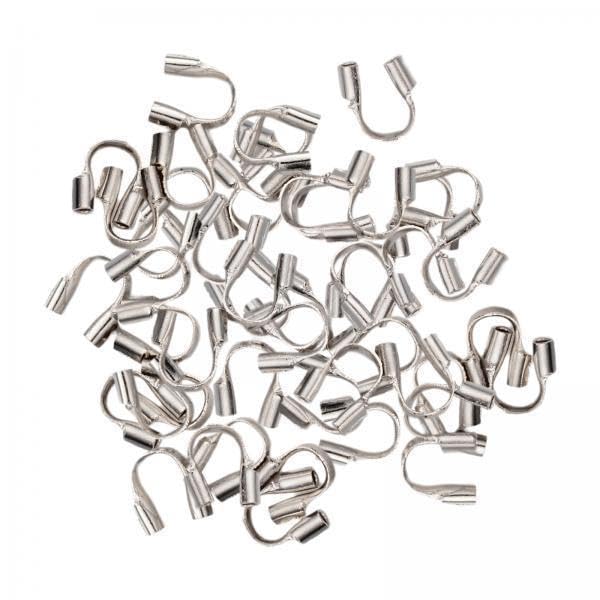 SNAPPSY 2x100Pcs Wire Guards Loops Wire Cable Protector for Jewelry Making DIY Pendant-picture-35