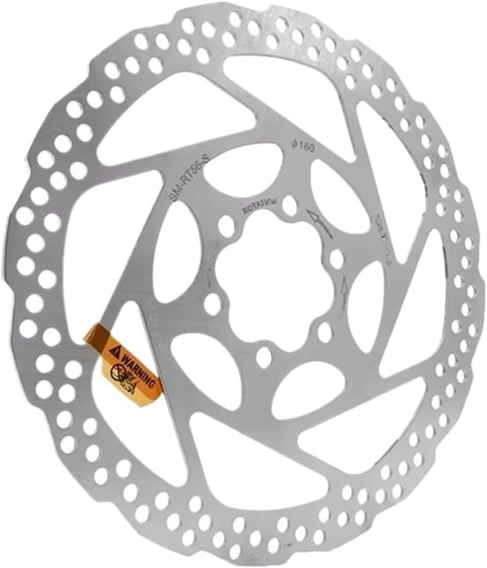 Compatible for Shimano DEORE SM-RT56 6 Bolt Disc Rotor - 160/180mm for MTB & Road Bicycles(RT56 180MM 1PCS)