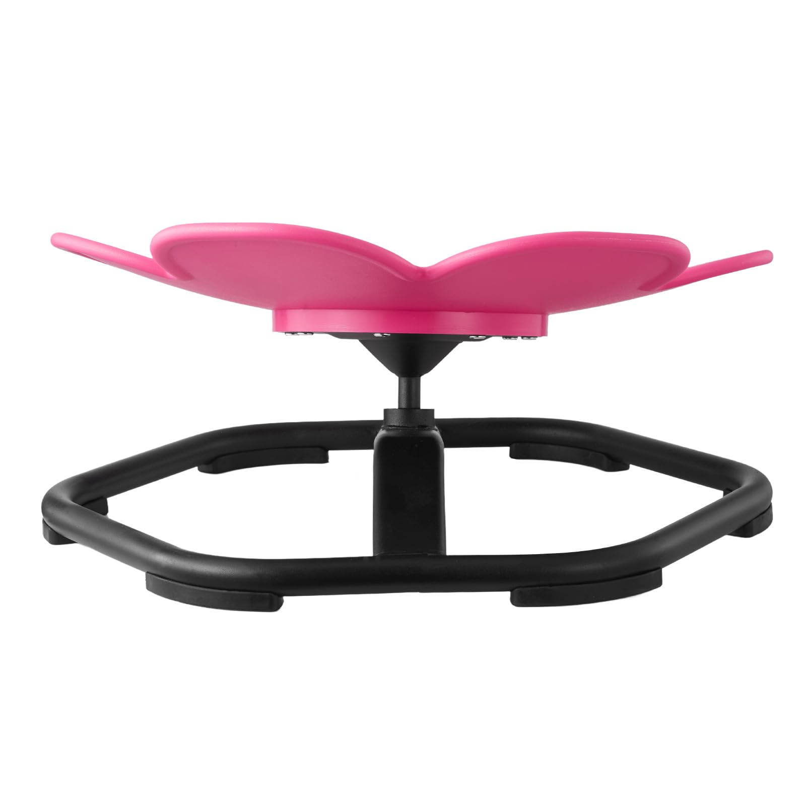 VEVOR Sedia Girevole Sensoriale per Bambini, Capacità di 100 kg, a Forma di Fiore in Metallo Antiscivolo, Sedile per Sedersi e Girare per Coordinazione, Equilibrio e Concentrazione, Rosso