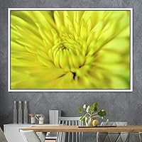 Framed Canvas Wall Art Blooming Closeup Botanical Chic Closeup Expressive Multicolor Photography Realism Ultra - 16x24 inches