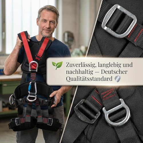 Arnés de escalada corporal Magicbox contra caídas con soporte lumbar cómodo 6