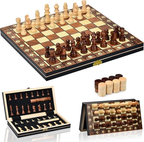 Jeu D'éChecs,2 en 1 Echiquier Magnetique,Echecs en...