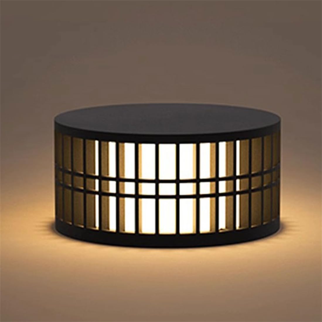 Prosta czarna lampa zewnętrzna do górnego ogrodzenia ściennego, wodoodporne lampy solarne ze stali nierdzewnej na ścieżkę patio, 1 opakowanie, dekoracja podwórka, atmosfera, filar, oświetlenie