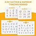 GAMENOTE Double Sided Magnetic Letter & Number Board Set - Alphabet & Numbers Tracing Board for Toddlers, ABC Uppercase & Lowercase Practicing, Math Learning, Educational Toys for Kids
