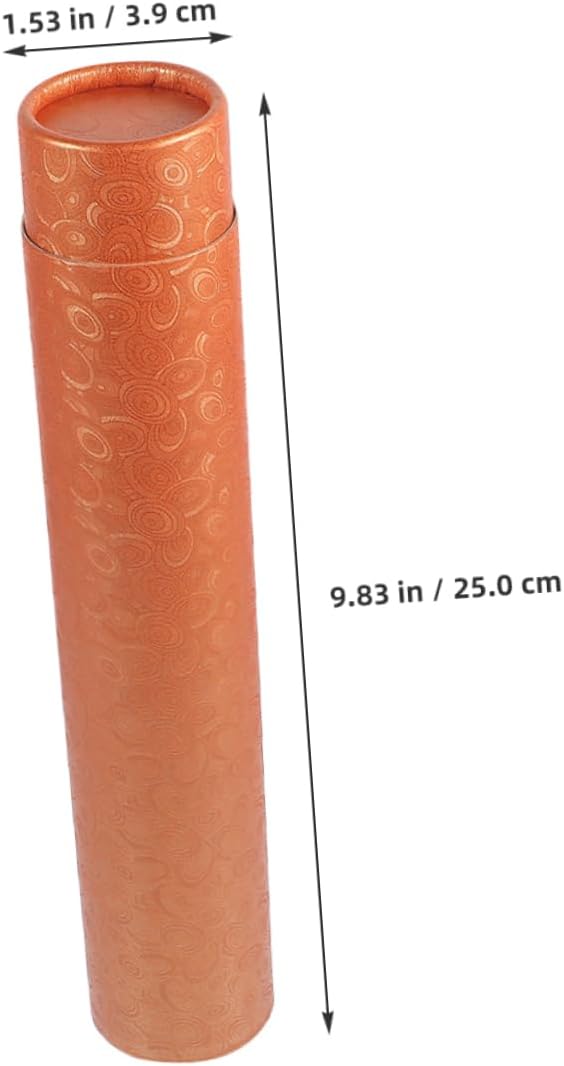 TEHAUX 2pcs Expandable Poster Tube for Posters and Paintings, Orange