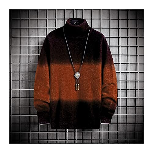 (Wool) Sweater Mens Soft Knitted Sweater Men and Women Autumn Comfortable Pullovers Fashion Turtleneck Sweater Slim Fit Pullover Male Female Sweater(L,Asian XXXL)