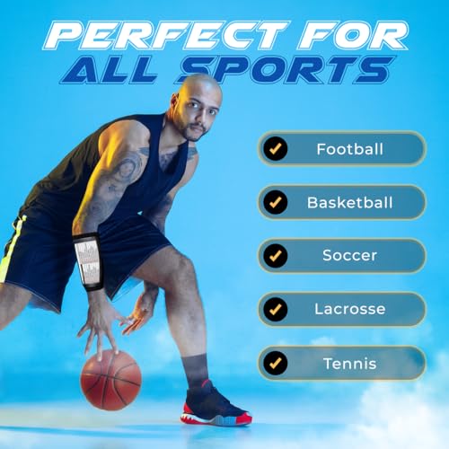 qb playbook wristband - football quarterback play wristbands for adult and youth - wrist coach for all sports with 3 compartments