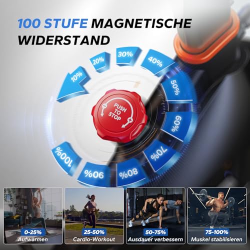 ideal für apartments ohne Lärm. - Detailansicht von MERACH Heimtrainer Test 2026 Magnet – Dealfoxx.de