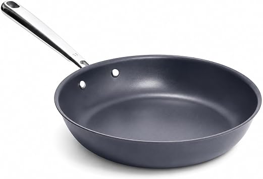 Misen Deeper Carbon NonstickTM Skillet - Nitrided Carbon Steel - 8 Inch