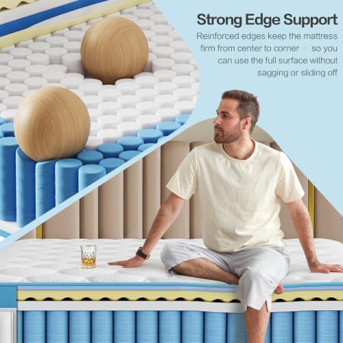 Image of 14 Inch Full Size Mattress in a Box, Medium Firm Memory Foam Mattress, Fiberglass Free, CertiPUR-US Certified Foams & Fabric, Pressure Relief Full Mattress for Back Pain & Motion Isolation
