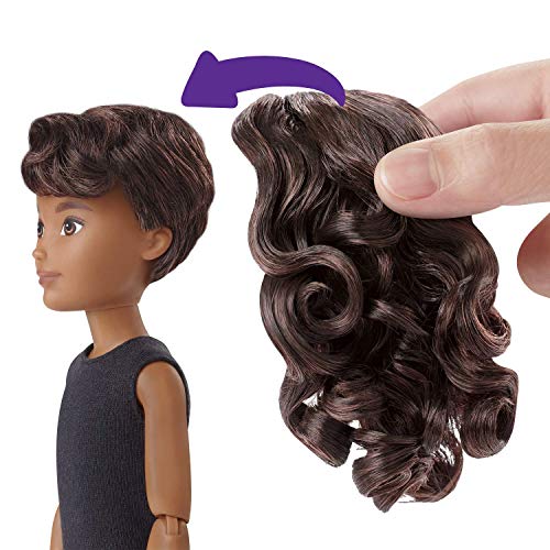 Creatable World GGT68 - Deluxe Charakter Puppen Set, individuell gestaltbare gender neutrale Puppe mit brünetten welligen Haaren, Spielzeug ab 6 Jahren, Mehrfarbig – Bild 6