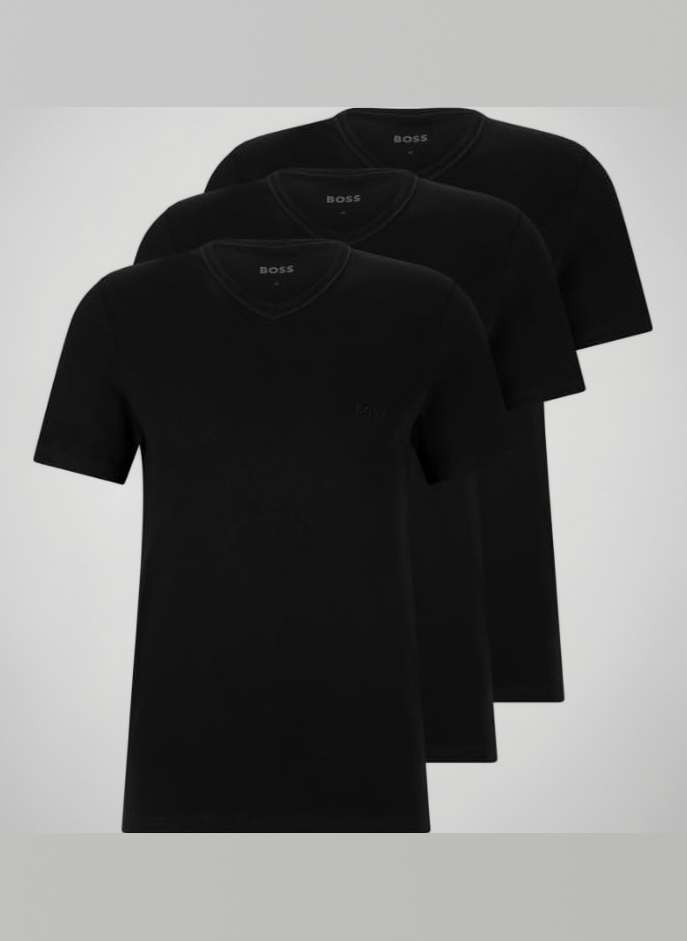 Mens 3-Pack V Neck Jersey T-Shirts