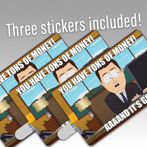 KCD Credit Card Skin Sticker Cover Decal Wrap 3-Pack – Tons Of Money ANNNDDD It's Gone Meme Design – Durable Vinyl Stickers for Cards – CCS0192
