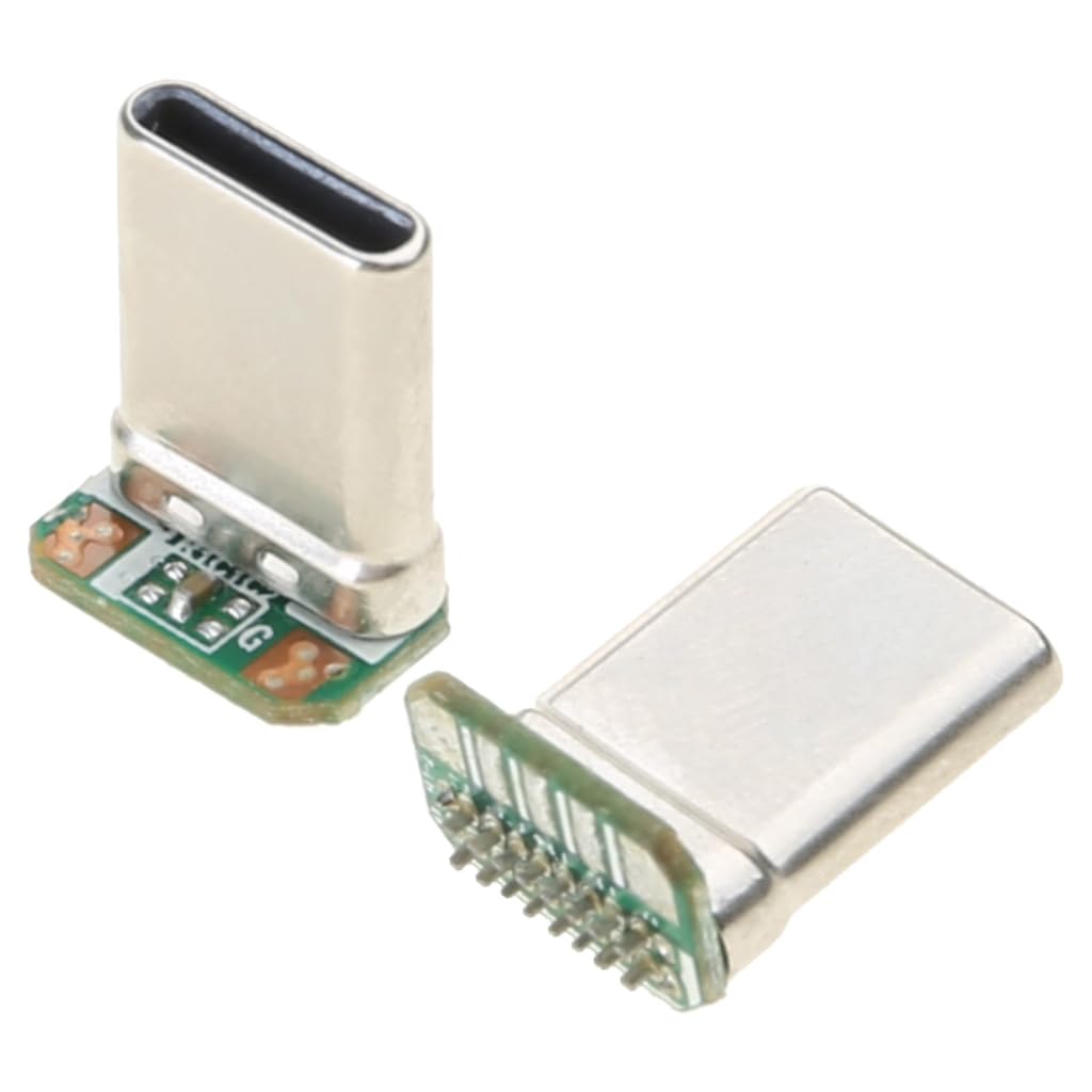 Tsophreniq USB 2.0 PCB Mount Connector Assortment USB 4Pin/USB C 5Pin PCB Mount Socket Connector Power Supply Adapter