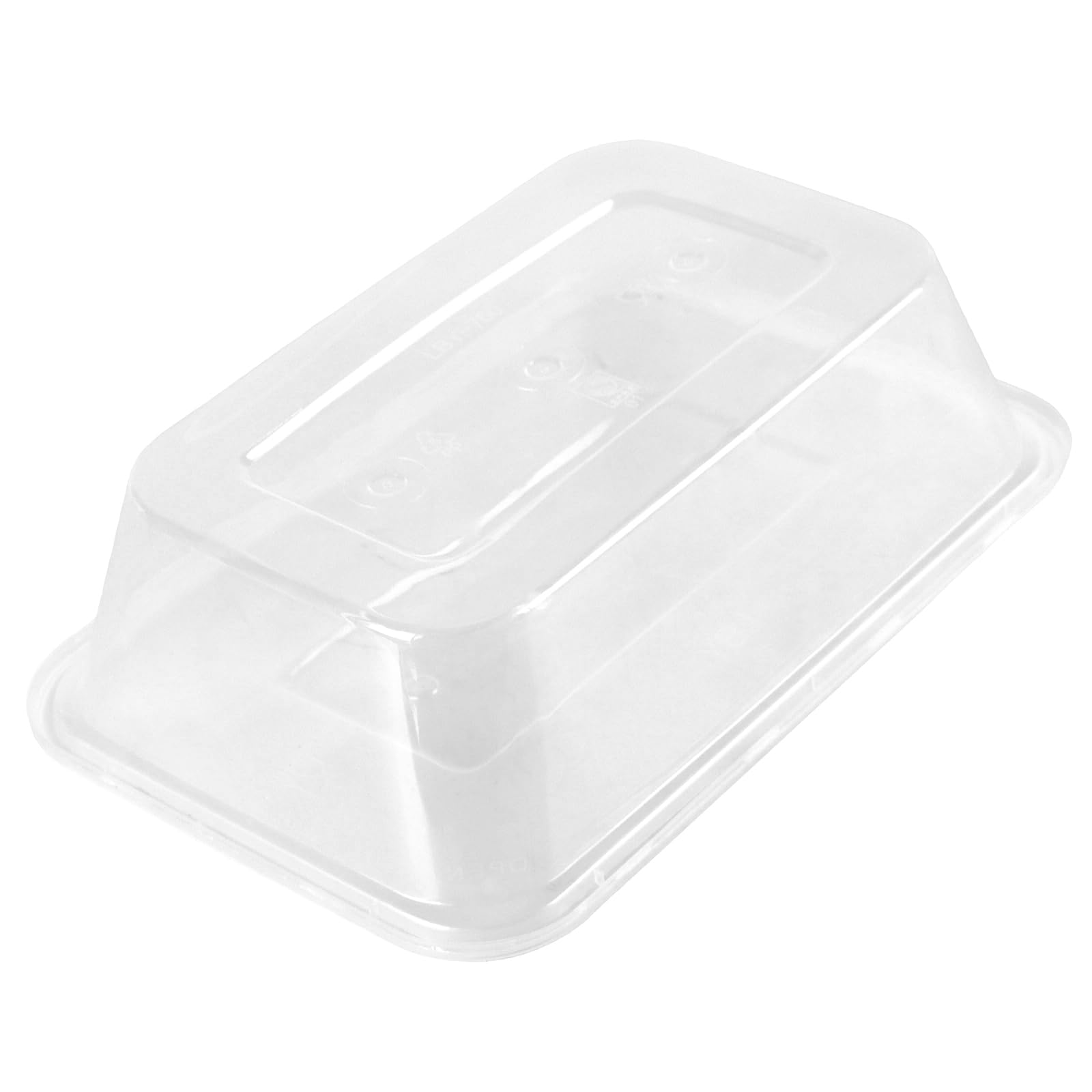 Lot de 100 récipients alimentaires rectangulaires en plastique avec couvercles, pour micro-ondes et congélateur - 750 ml
