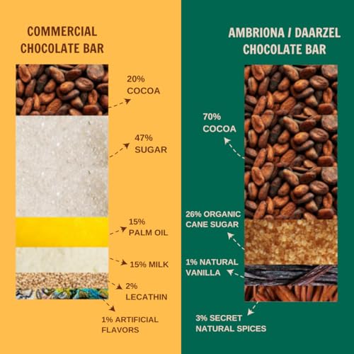 Image of Daarzel The OG Vegan & Gluten-Free Coconut Milk Chocolate | 46% Indian Cacao | Artisanal Bean-to-Bar Dairy-Free Chocolate | Pack of 2 (50g Each)