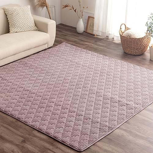 �ڂ�Ƌ� ���O �􂦂� 2�� ����~�ߕt�� �J�[�y�b�g 190×190cm �t�����l�����n �_�C���L���g �h�_�j �z�b�g�J�[�y�b�g�Ή� �s���N