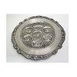 Round Pewter Seder Plate