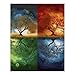 5D Diamond Painting Kits for Adult, Four Season Tree of Life Diamond Art Kits for Beginners Fun DIY Crafts Round Diamond Art Canvas Home Wall Decor 16