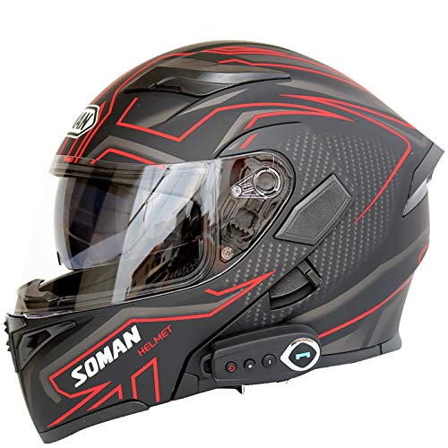 Casque moto modulable avec double visière solaire et protection ECE
