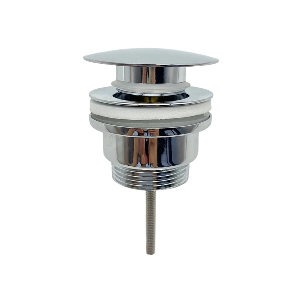 Drain Cover Chrome Sink Stopper Effective Water Retention Effortless Operation Ordinary Compatibility For Bathtub