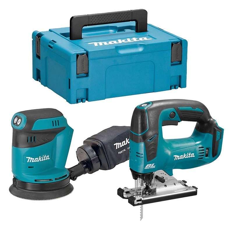 Combopack - 2 utensili da 18 V agli ioni di litio LXT (DJV182 + DBO180) in MAKPAC – MAKITA DLX2276J