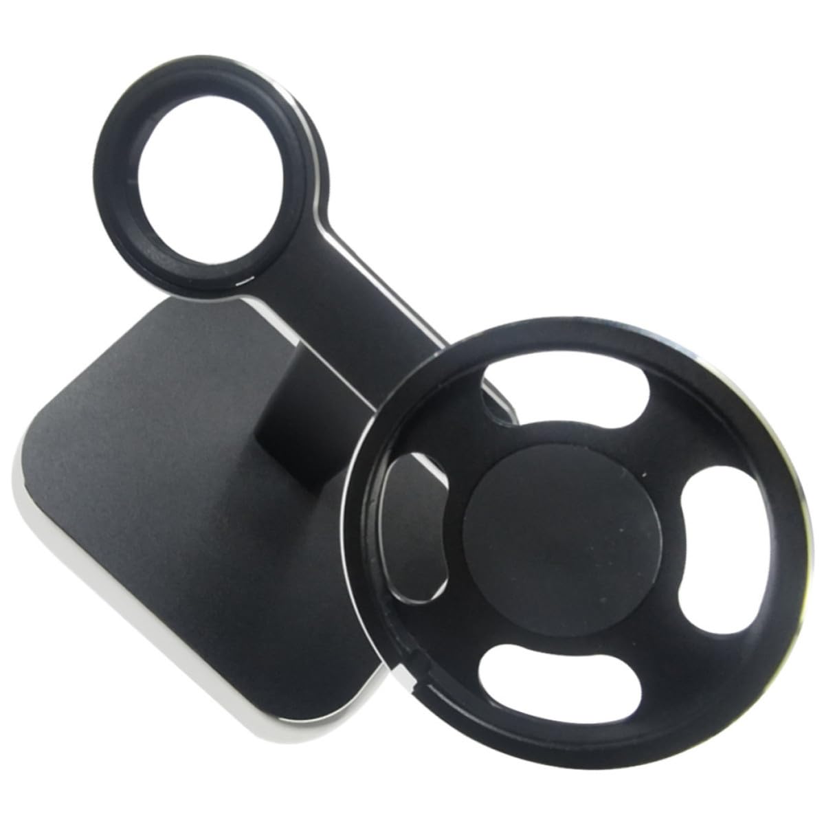 Toyvian Soporte de Carga para Teléfono y Reloj Inalámbrico, Aluminio Negro