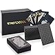 Trendcool Pokerkarte Kartenspiel Tischkarten Poker mit Holzbox (Black + Box)