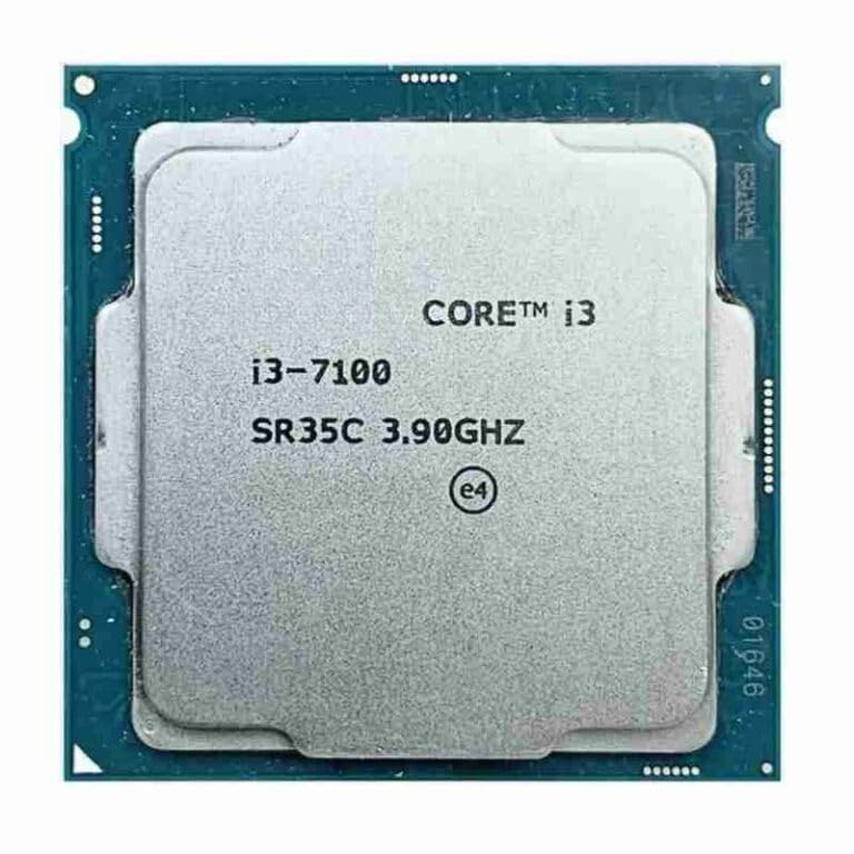 Image of Core i3 7100 7th Generation 3.9 GHz LGA 1151 Socket 2 Cores 4 Threads 3 MB Smart Cache Desktop Processor (Supports H110 Motherboard) (Comes with Thermal Paste).