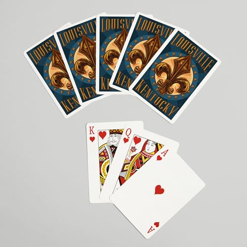 Baraja de póker Louisville Kentucky con 52 cartas miniatura 7