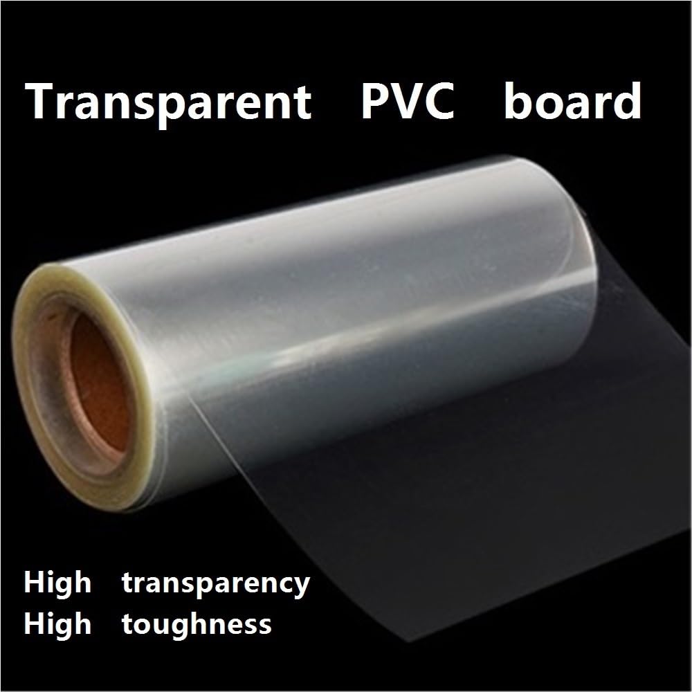 1 placa de PVC transparente, lámina de plástico fina de alta tenacidad, espesor de 0,2 mm a 2 mm, for placa deflectora de bricolaje.(910 * 1830 * 0.4MM)