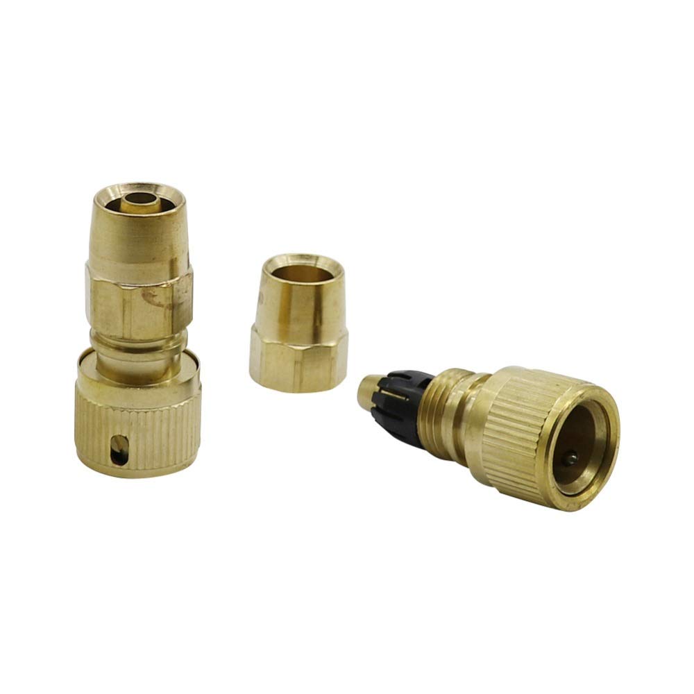 Conector de codo de tubería Herramientas de conector de cobre conector rápido de lavado de coches pistola de agua rápida jardinería y el adaptador de la manguera de jardín Equipo 10 piezas