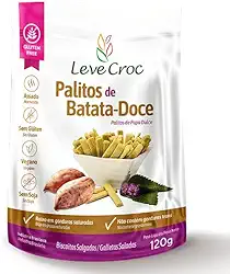 Palitos salgados sem gluten de Batata-Doce 120g - Leve Croc