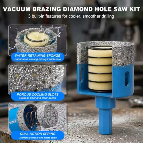 ZNXIMER 16 Pcs Vacuum Brazed Kit