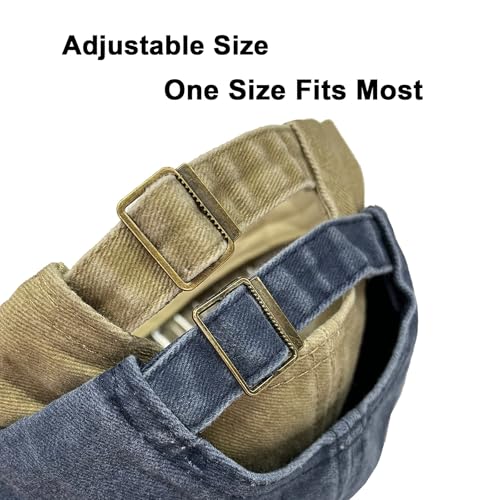 Image of PFFY 2 Packs Vintage Washed Distressed Baseball Cap Golf Dad Hat for Men Women
