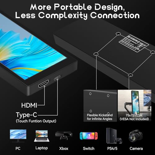 Image of 8.8 Inch Small Touchscreen Monitor, PC Temperature Display 1920x480, 60Hz HDMI PC Sensor Panel Display, IPS Mini Screen for Raspberry Pi, AIDA64 CPU RAM Data Temperature Monitor for ARGB Computer Case