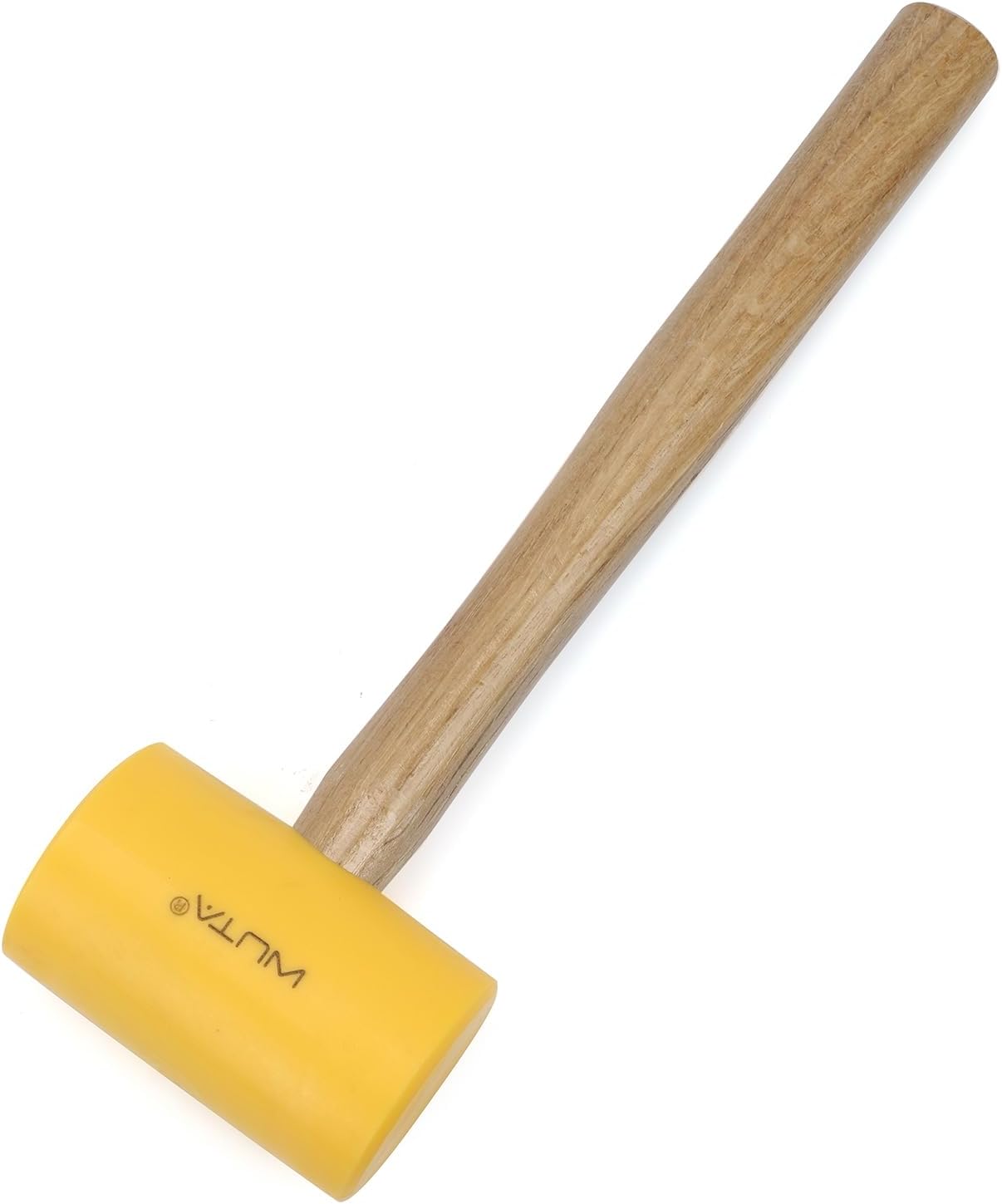 WUTA Multifunctional Leather Hammer Yellow Glue Hammer Wooden Handle Leather Mallet for Professional Leather Craft Tool 55mm