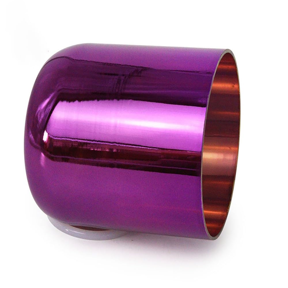 Violette alchemistische Kristallschale, 6 Zoll, Klangschale für Chakra, Geschenk für Meditation Yoga und Klangheilung, mit gratis Acryl-Schlagzeug und O-Ringen (Hinweis: