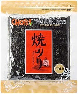 Daechun(Choi's1), Roasted Seaweed, Gim, Sushi Nori (50 Full Sheets), Resealable, Gold Grade, Product of Korea