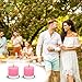 9 Packs Pink Votive Candles, Small Unscented 1.5 Inch Diameter Wax Candles for Christmas Valentine's Day Wedding, Party, Table Holiday & Home Decoration - 8 Hours Burn Time (1.5
