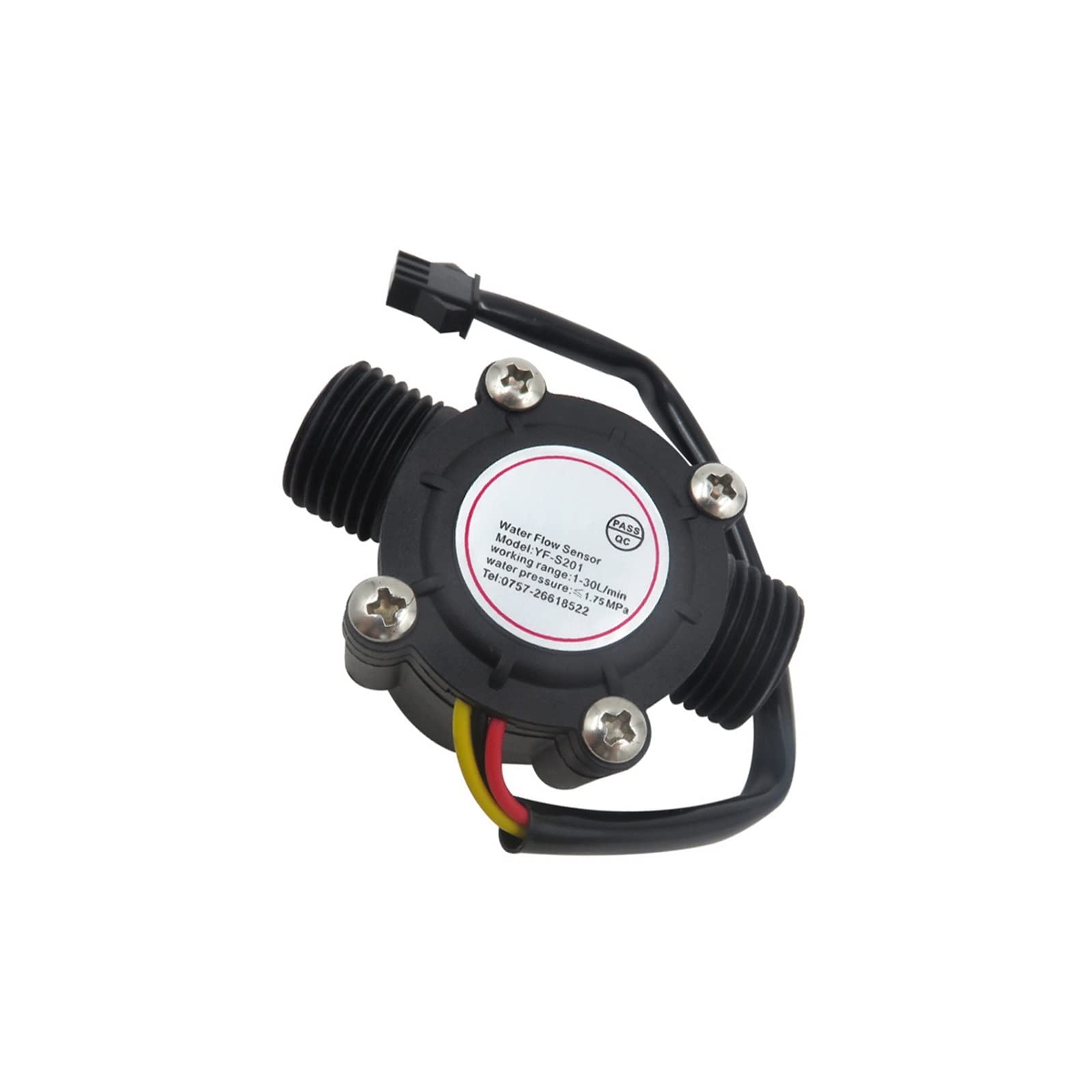 Sensor de flujo de agua Hall de 1/2 pulgada y medidor de control líquido para tuberías domésticas