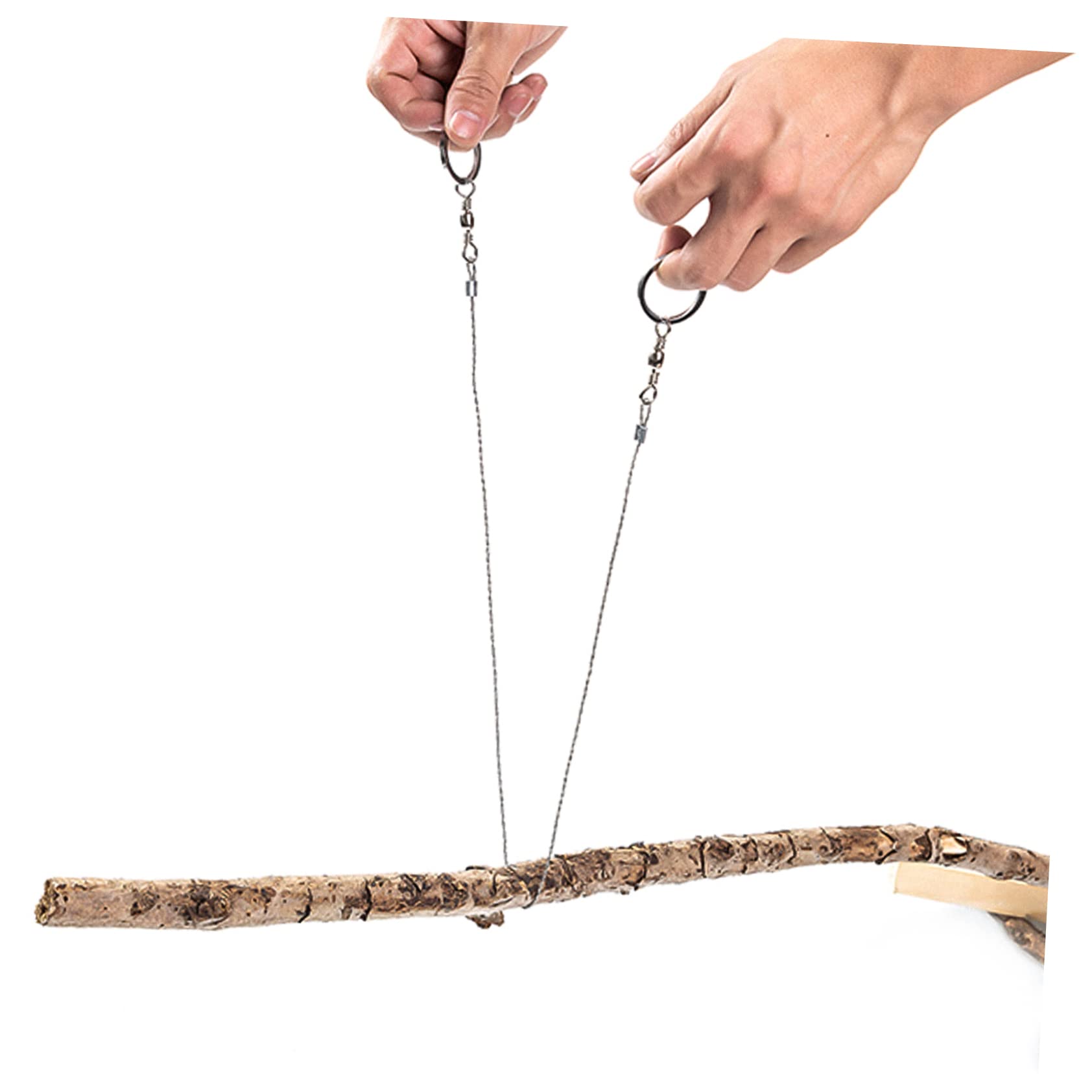 Parliky 3pcs Stainless Steel Wire Saws Portable Emergency Survival Hand Saws for Camping Hiking Gardening Lightweight Compact Cutting Tools for Outdoor Adventures