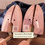 FootFitter Men’s Cedar Shoe Trees, Compact Adjustable Split Toe - Image 5