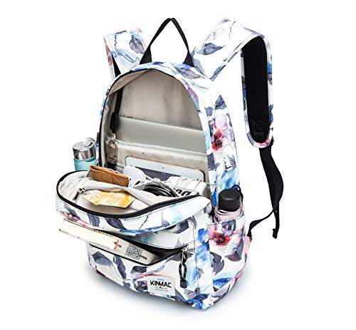 Kinmac Watercolor Pattern 15 inch Waterproof Laptop Travel Outdoor Backpack With USB Charging Port For 13 inch 14 inch and 15.6 inch Laptop - Thumbnail 4