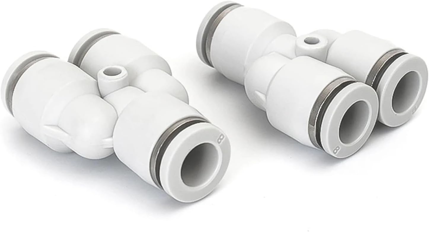 PY PW Pneumatic Quick Connect Tee Y Joint 4mm 6mm 8mm 10mm 12mm 14mm 16mm Pipe Pipe PU Hose Plastic Joint 1Pcs(PY-4)